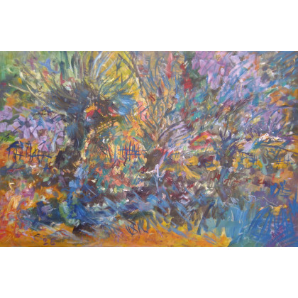 Wierzby, wieczorem, Eryk Maler, obrazy olejne