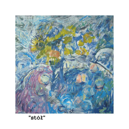 Eryk Maler - obrazy olejne - Stół w ogrodzie foto #1