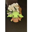 Zawieszka Dziecko Yoda na szydełku brelok Keychain bawełna