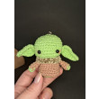 Zawieszka Dziecko Yoda na szydełku brelok Keychain bawełna