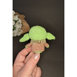 Zawieszka Dziecko Yoda na szydełku brelok Keychain bawełna