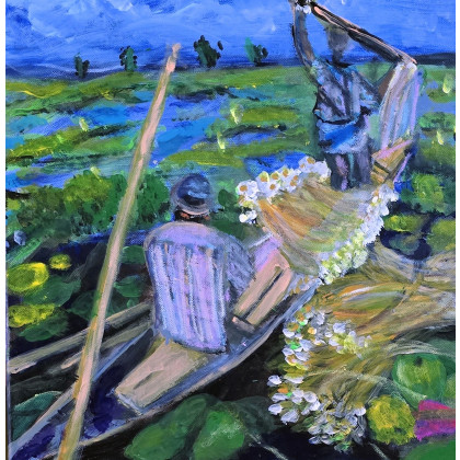 Bangladesz, Krystyna Mościszko, obrazy akryl