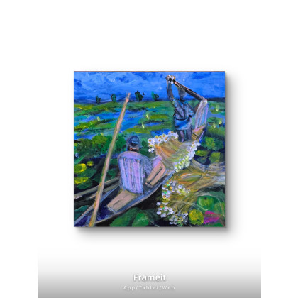 Krystyna Mościszko - obrazy akryl - Bangladesz foto #1