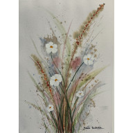 POLNA SYMFONIA – ORYGINALNA AKWARELA NA PAPIERZE BAWEŁNIANYM - ŁĄKA 4