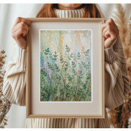 Akwarela 30x40cm. Łąka