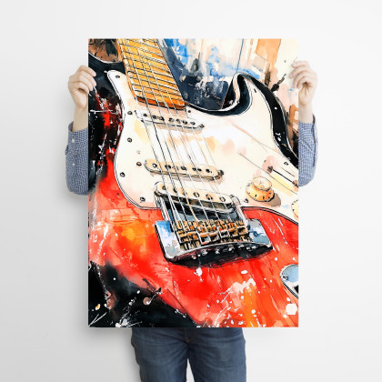 Justyna Jaszke - plakaty - Gitara - grafika na plakacie na A3 foto #1