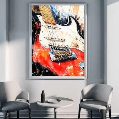 Justyna Jaszke - plakaty - Gitara - grafika na plakacie na A3 foto #2