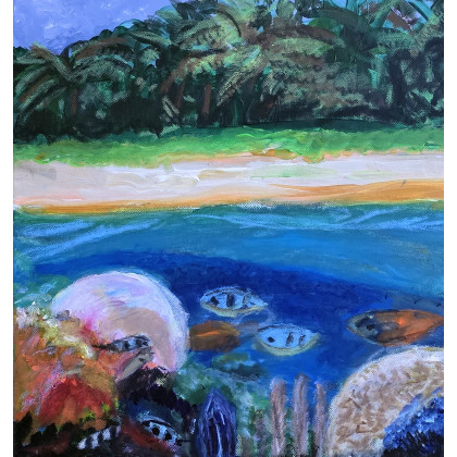 Underwater 2, Krystyna Mościszko, obrazy akryl