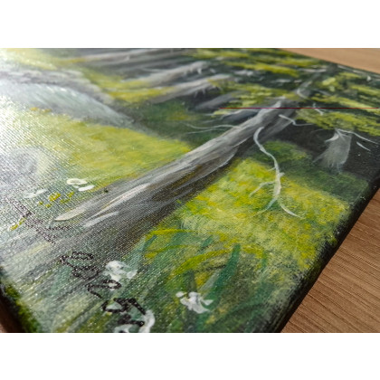 Marzena Dymek - obrazy akryl - WYPRZEDAŻ KOLEKCJI - DYPTYK NATURY W GŁĘBI LASU foto #4