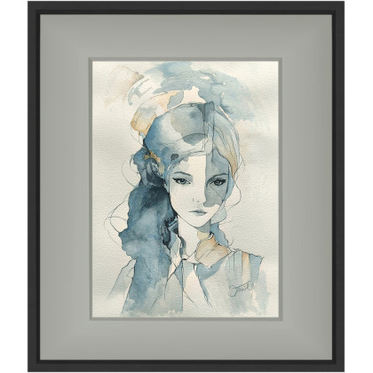 Joanna Tomczyk - obrazy akwarela - Dziewczyna ze snu, Akwarela 24x32 cm foto #2