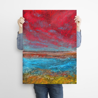 Justyna Jaszke - plakaty - Plakat A3 Nadchodzi Chłód reprodukcja pasteli suchych foto #1