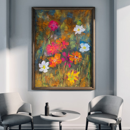 Justyna Jaszke - plakaty - Plakat A3 Kwiaty polskie reprodukcja pasteli suchych foto #2