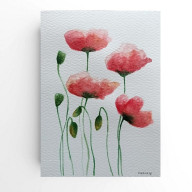 Maki -  akwarela formatu A5