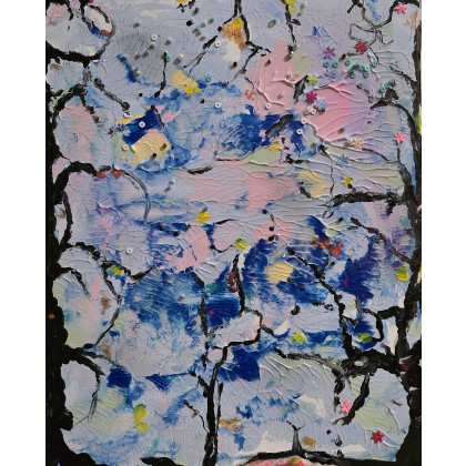 Ewa Mościszko - obrazy tech. mieszana - Tryptyk lesny buki foto #2