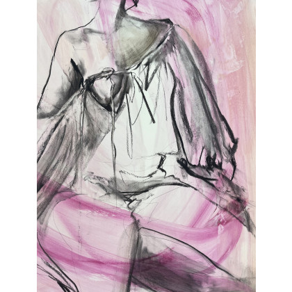 Studio.Sensual - obrazy tech. mieszana - Pink - 100x70cm foto #2