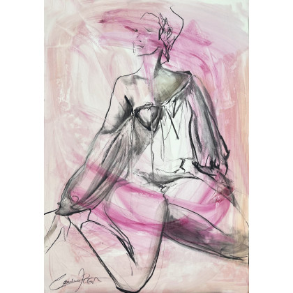 Studio.Sensual - obrazy tech. mieszana - Pink - 100x70cm foto #3