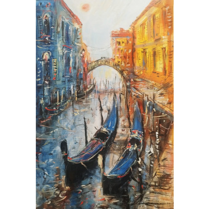 Dariusz Grajek - olej + akryl - Wenecki zaułek... foto #1