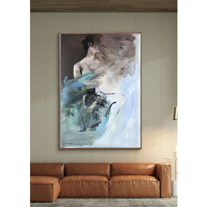 Studio.Sensual - obrazy tech. mieszana - W Błękitach - 100x70. foto #2