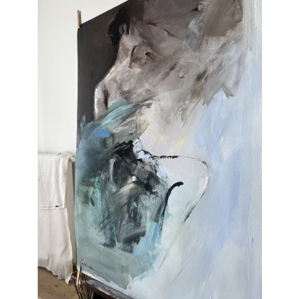 Studio.Sensual - obrazy tech. mieszana - W Błękitach - 100x70. foto #4