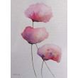 Kwiaty-  akwarela  formatu 32/24 cm