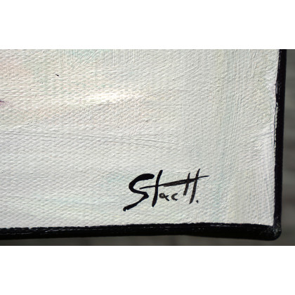 Rafal Stach - obrazy akryl - Azure 80x100 foto #2