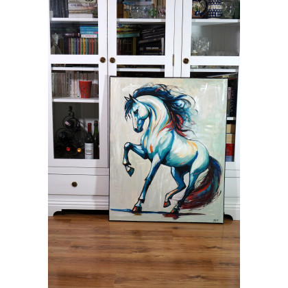 Rafal Stach - obrazy akryl - Azure 80x100 foto #5