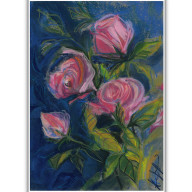 RÓŻE. PASTEL SUCHA