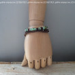 TURQUOISE-BROWN bransoletka z turkusu, bursztynu, rzemienia i srebra