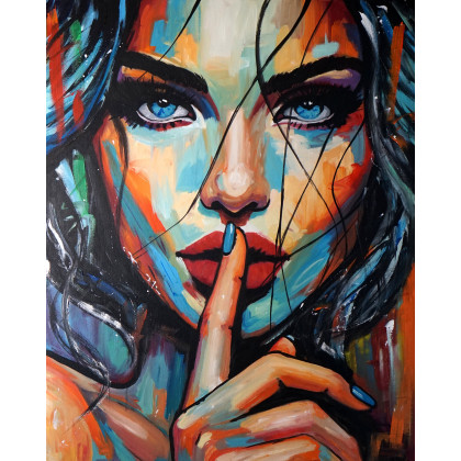 Shaaa 80x100, Rafal Stach, obrazy akryl