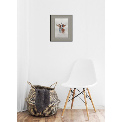 Joanna Tomczyk - obrazy akwarela - Żuraw 2, Akwarela 24 x32 cm foto #2