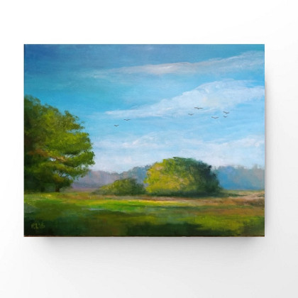 Wiosna - obraz akrylowy 40/50 cm, Paulina Lebida, obrazy akryl
