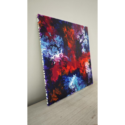 Joanna Bilska - obrazy akryl - Abstrakcja Kolory 55x60 cm ręcznie malowany foto #3
