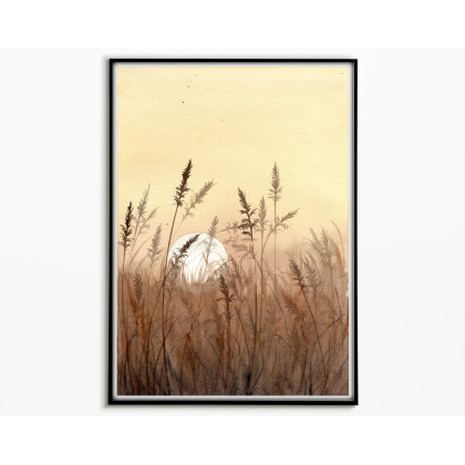 Akwarela A4.  Łąka, Małgorzata Domańska ART, obrazy akwarela