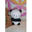 Zawieszka Dziecko Panda na szydełku brelok Keychain bawełna zwierzęta
