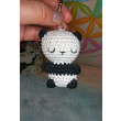 Zawieszka Dziecko Panda na szydełku brelok Keychain bawełna zwierzęta