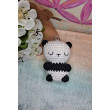 Zawieszka Dziecko Panda na szydełku brelok Keychain bawełna zwierzęta