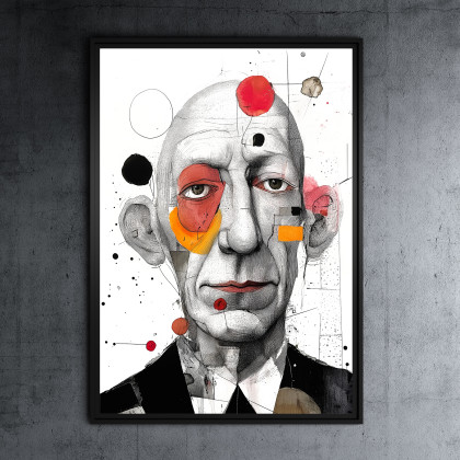 Pablo - grafika na plakacie na A3, Justyna Jaszke, plakaty