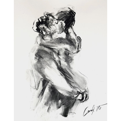 You - 50x70cm, Studio.Sensual, rysunek węglem