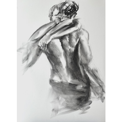 Studio.Sensual - rysunek węglem - Przy Tobie - 100x70cm foto #2
