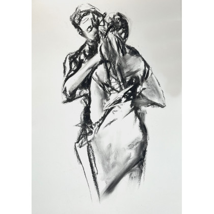Studio.Sensual - rysunek węglem - Lady - 50x70 foto #1