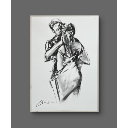 Studio.Sensual - rysunek węglem - Lady - 50x70 foto #2