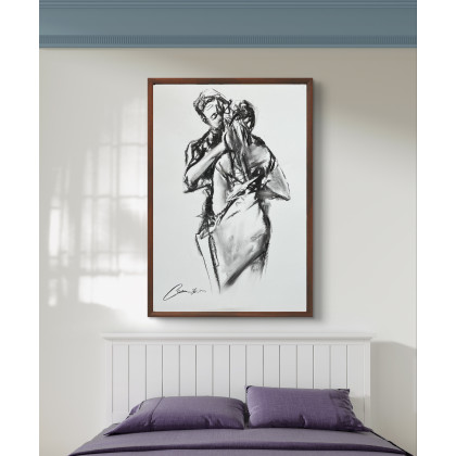 Studio.Sensual - rysunek węglem - Lady - 50x70 foto #3