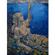 Obraz olejny, ręcznie malowany, surrealizm, kobieta, natura