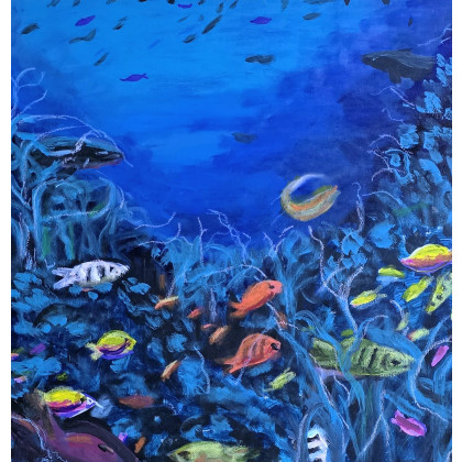 Krystyna Mościszko - obrazy akryl - underwater kompozycja foto #2