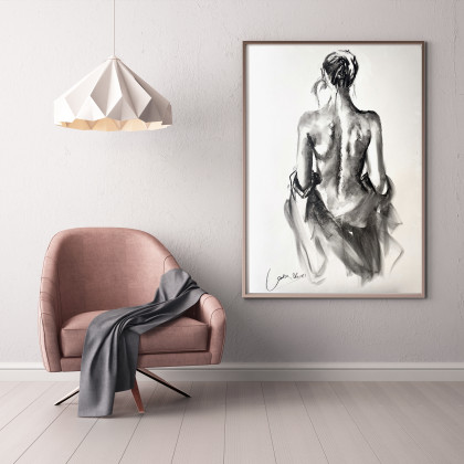 Studio.Sensual - rysunek węglem - Lady - 100x70 foto #1
