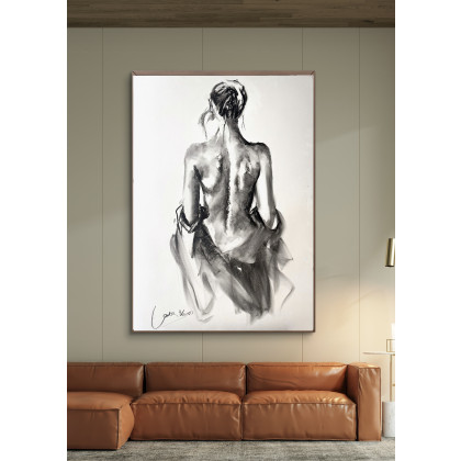 Studio.Sensual - rysunek węglem - Lady - 100x70 foto #2