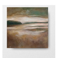 Pejzaż w brązach- obraz akrylowy 40/40 cm