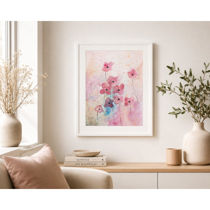 Akwarela A4. Kwiaty, Małgorzata Domańska ART, obrazy akwarela