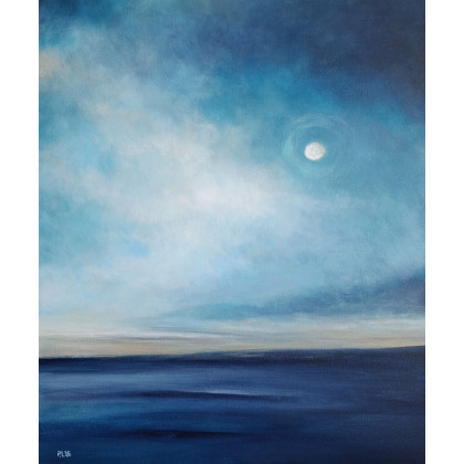 Paulina Lebida - obrazy akryl - Pejzaż nocą- obraz akrylowy 60/50 cm foto #2