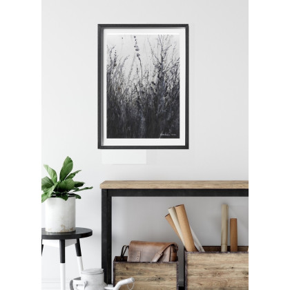 Jolanta Frankiewicz - obrazy akwarela - Łąka- monochromatyczna akwarela A3 foto #1